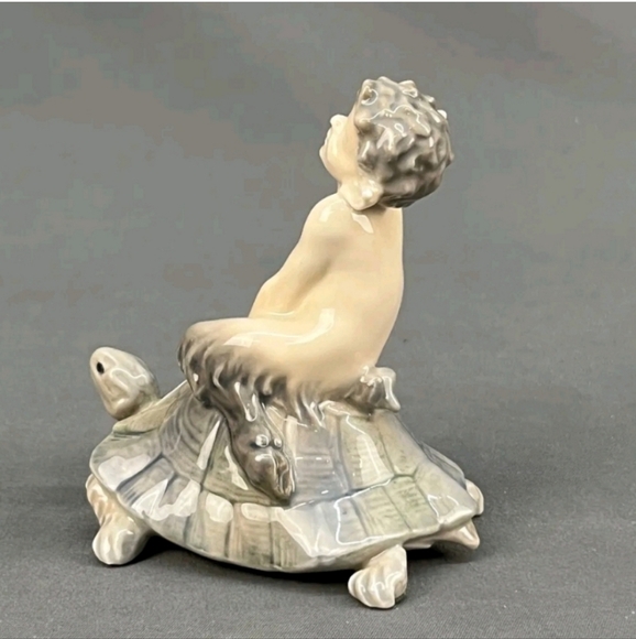 Royal Copenhagen Denmark Porcelain Faun on Tortoise #858; Mint condition - Picture 6 of 13